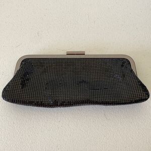 CARLO FELLINI Black Beaded Evening Purse